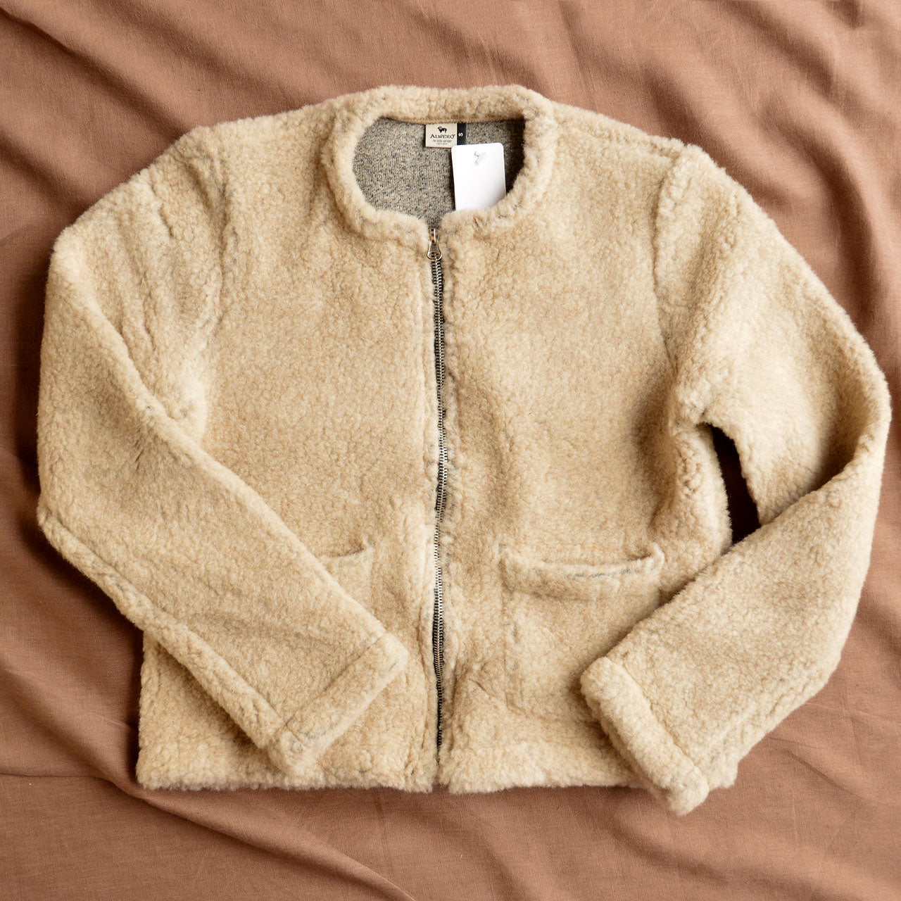 Womens Plush Jacket in 100% Wool by Alwero Poland from Woollykins