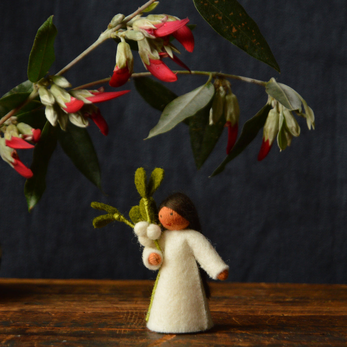 Ambrosius Handcrafted Wool Flower Fairies - Winter