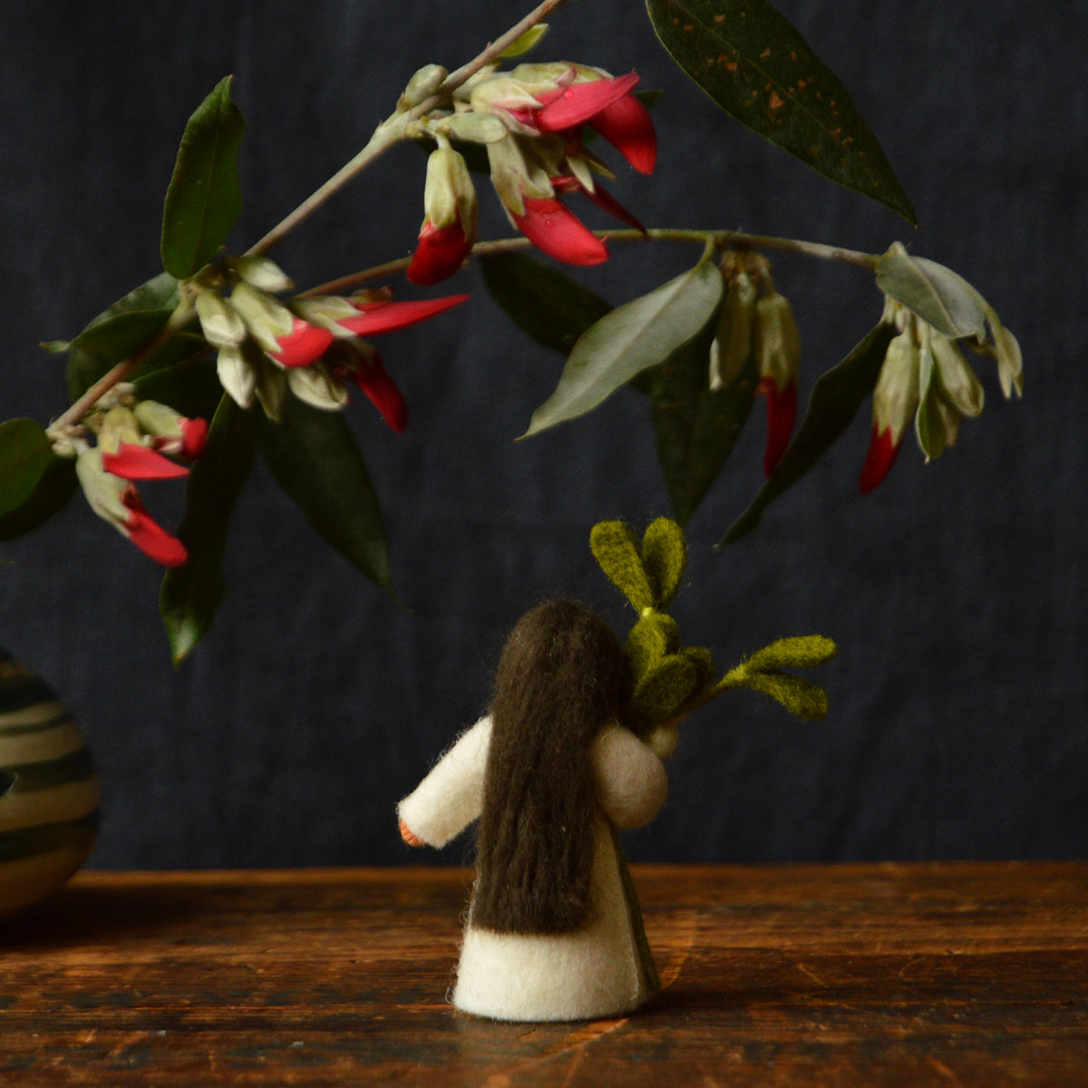 Ambrosius Handcrafted Wool Flower Fairies - Winter