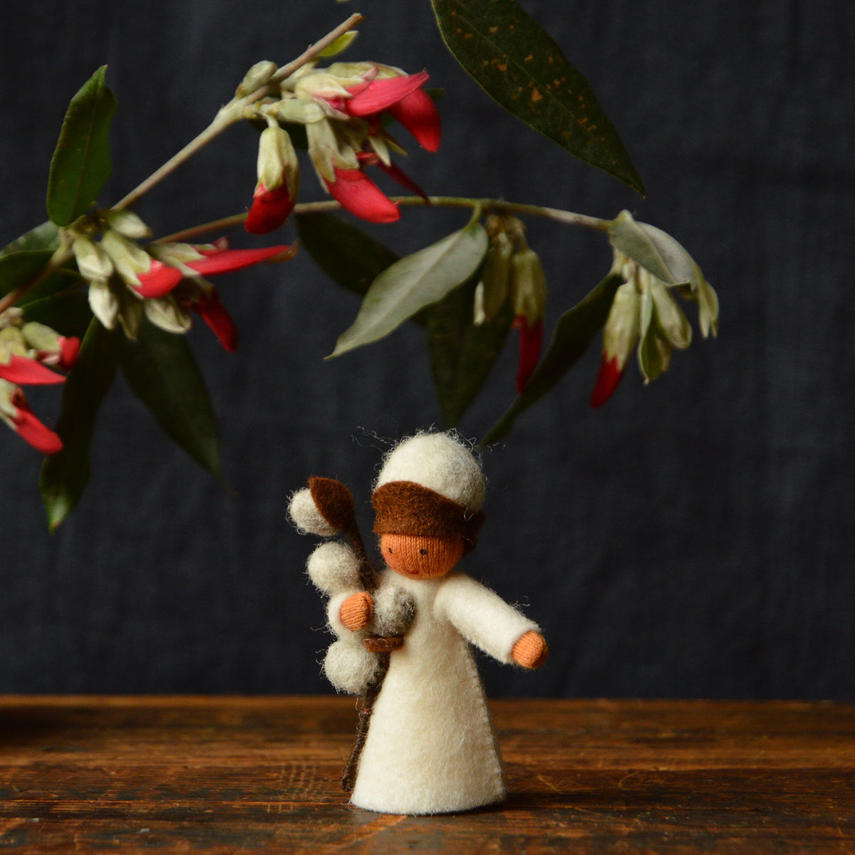 Ambrosius Handcrafted Wool Flower Fairies - Winter