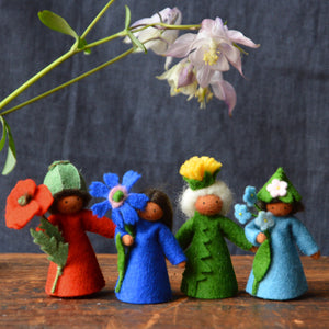 Ambrosius Handcrafted Wool Flower Fairies - Spring