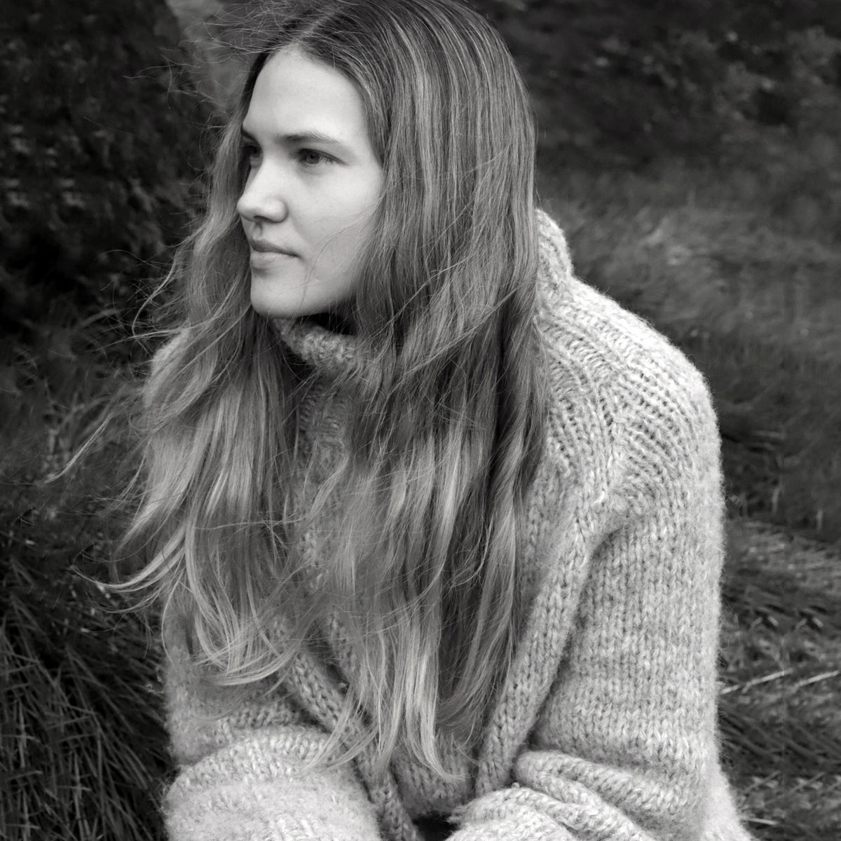 Women's Rollneck Jumper - Handknitted Alpaca/Pima Cotton *Returning 2026