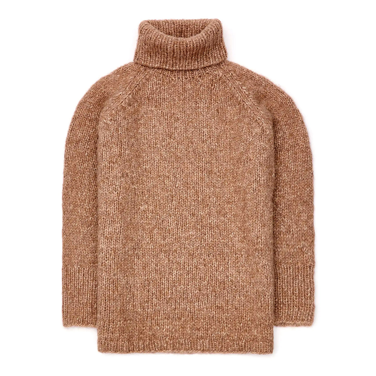 Women's Rollneck Jumper - Handknitted Alpaca/Pima Cotton - Hazel *Returning soon!