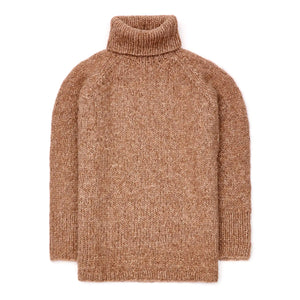 Women's Rollneck Jumper - Handknitted Alpaca/Pima Cotton - Hazel *Returning soon!