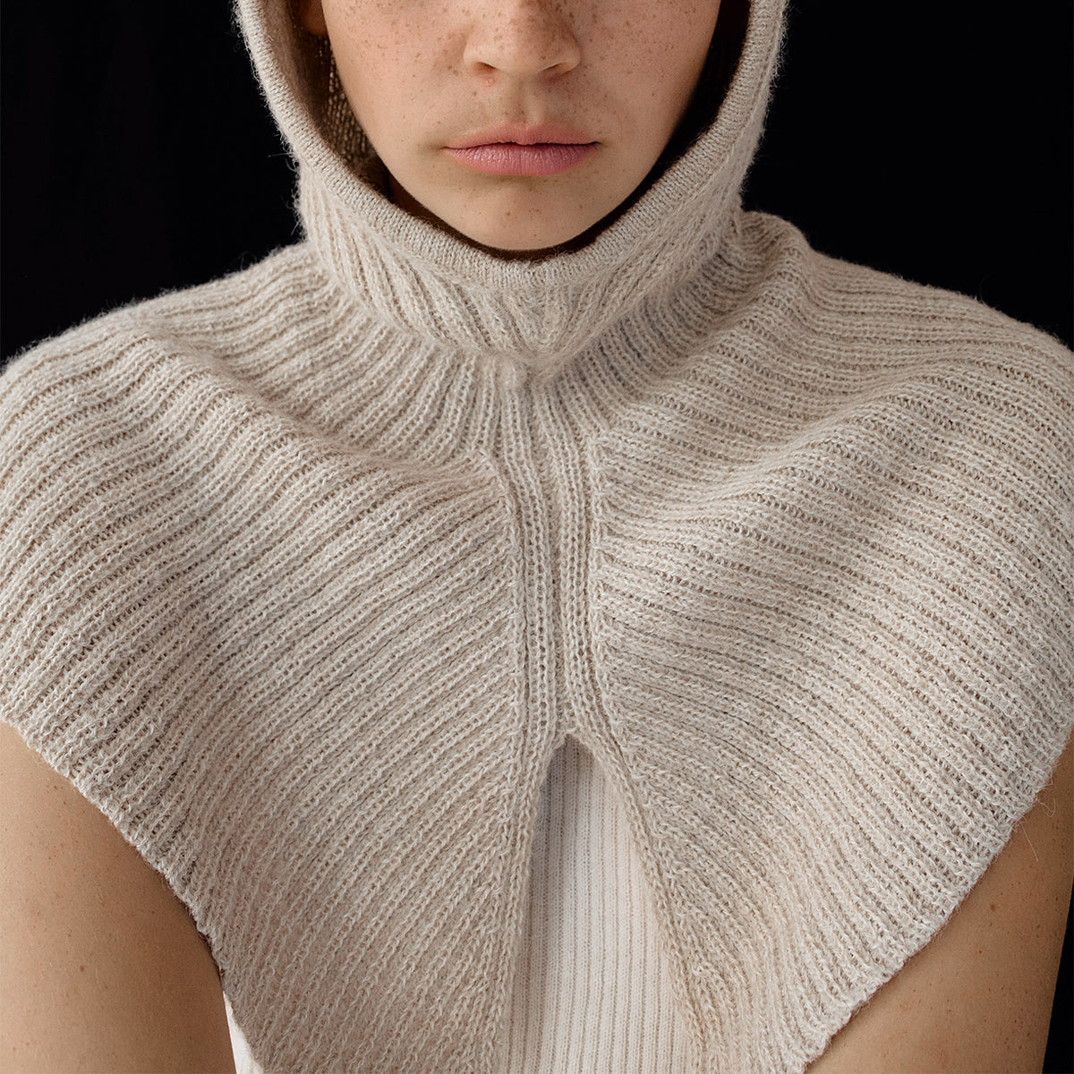 Rib Hood - 100% Alpaca - Dark Forest (Adults) *Last One!