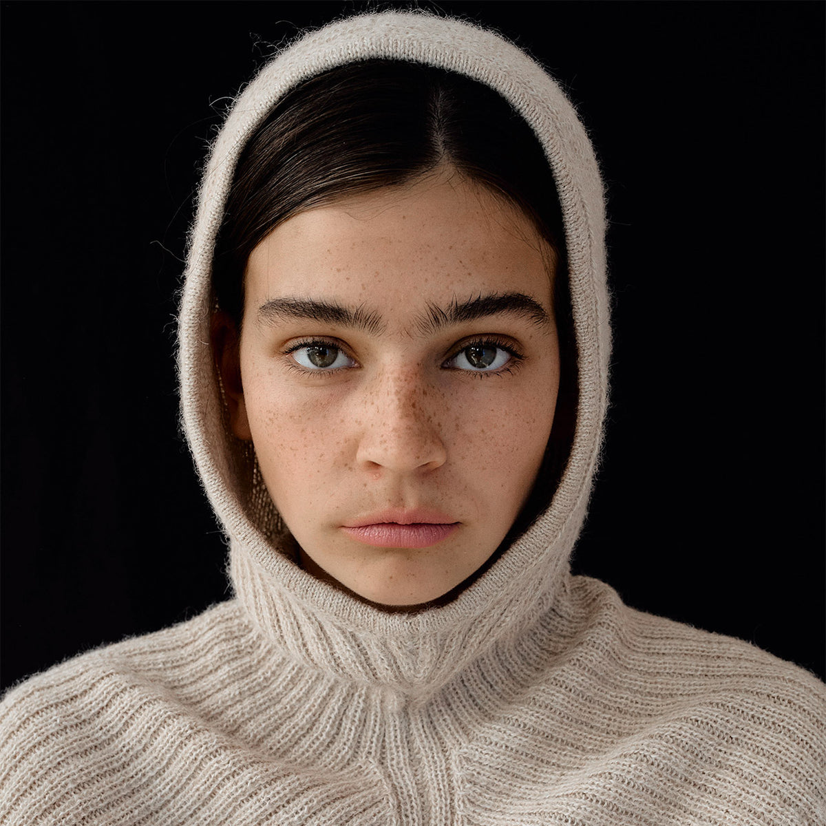 Rib Hood - 100% Alpaca - Dark Forest (Adults) *Last One!