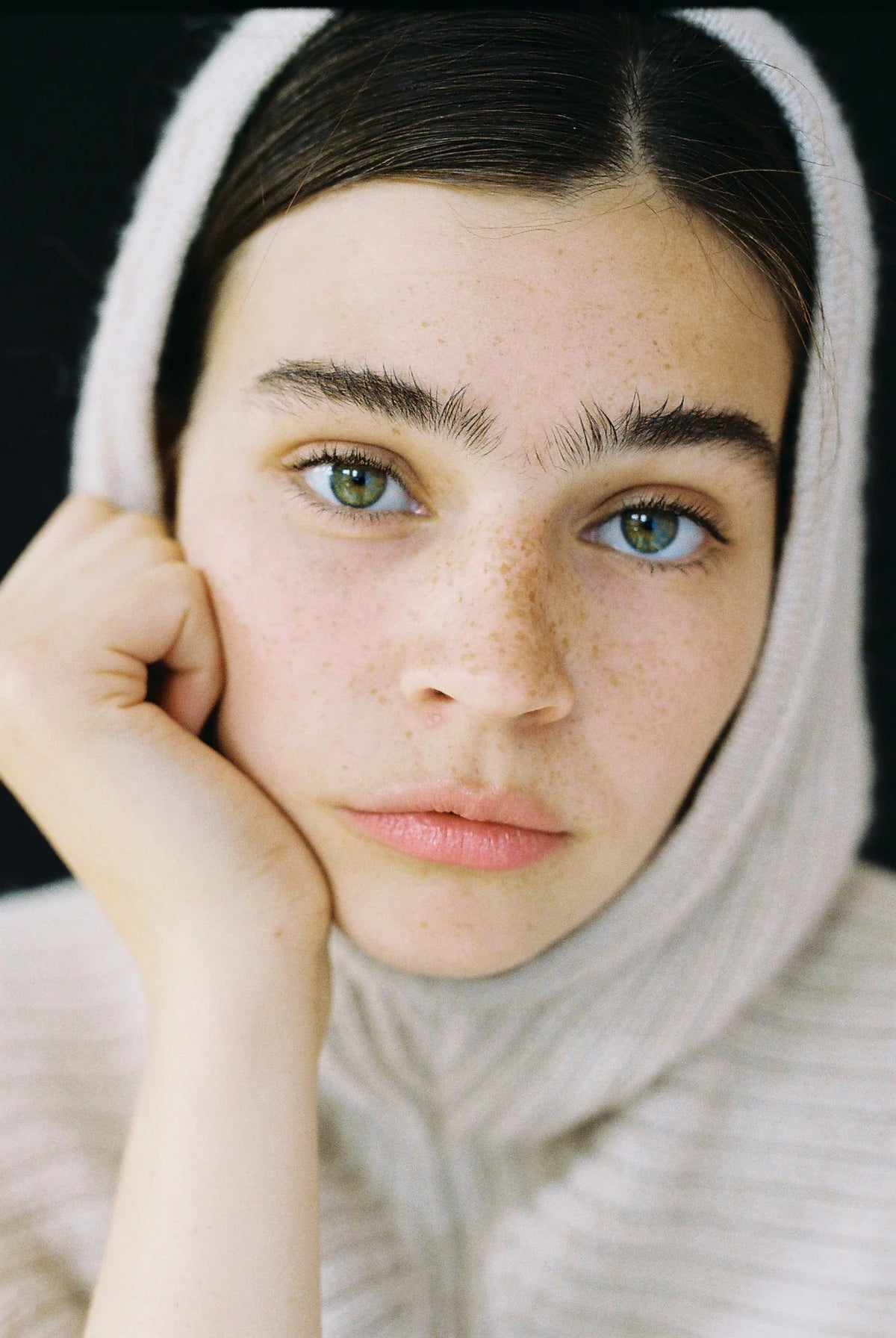 Rib Hood - 100% Alpaca - Dark Forest (Adults) *Last One!