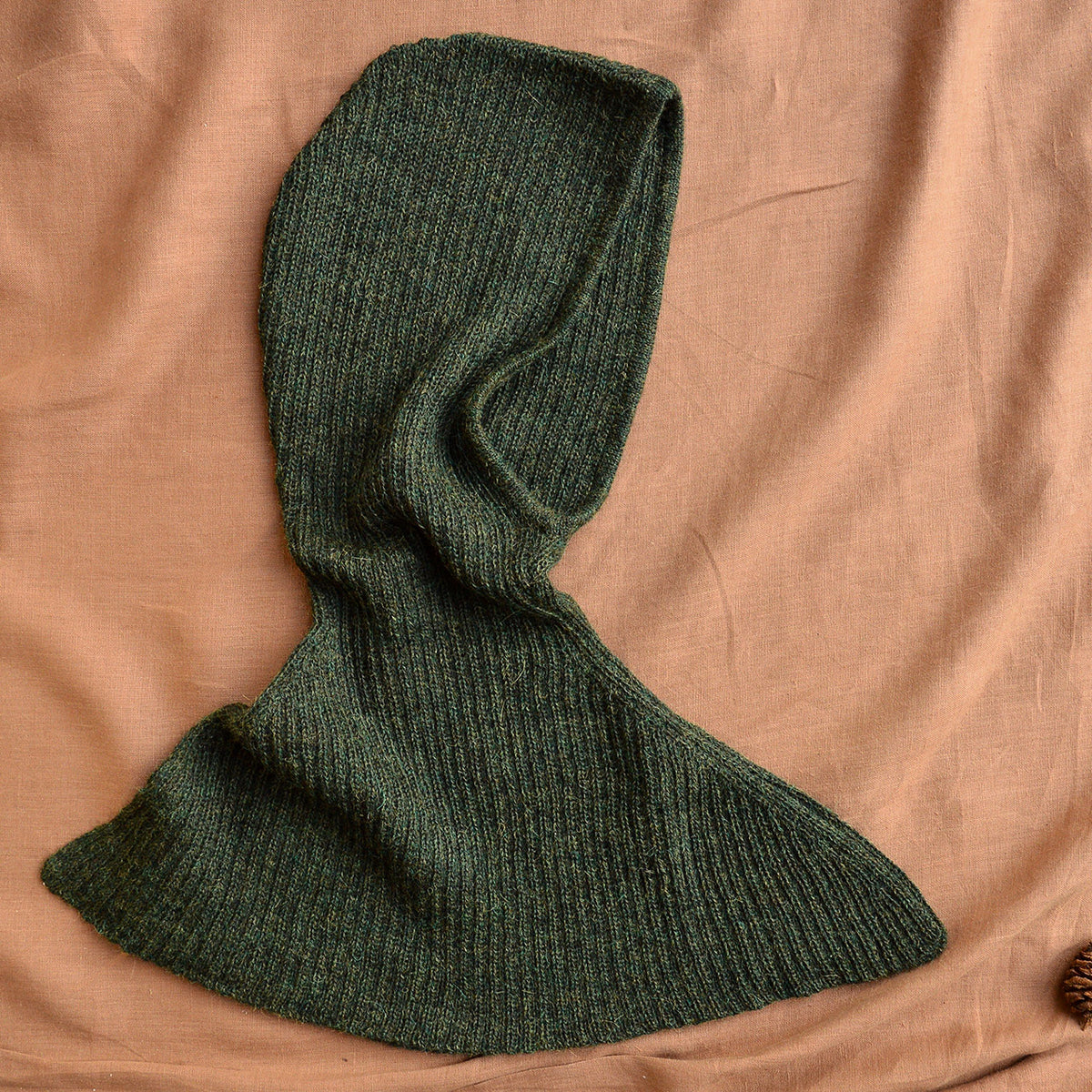 Rib Hood - 100% Alpaca - Dark Forest (Adults) *Last One!