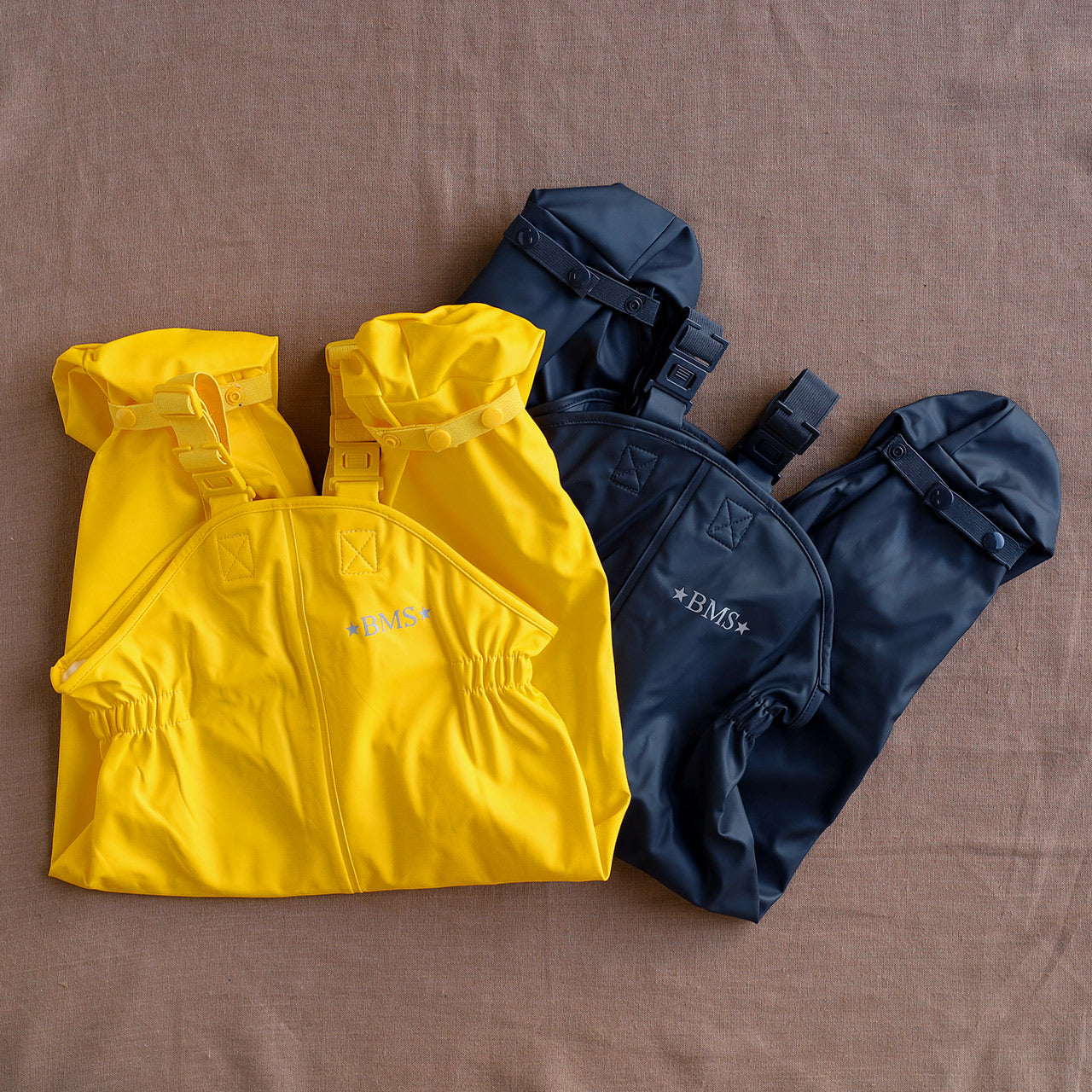 Waterproof BabyBuddy® Rain and Mud Dungarees with Feet (8-16m+)