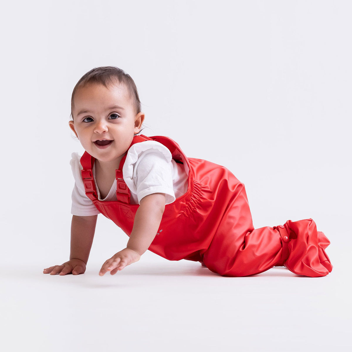 Waterproof BabyBuddy® Rain and Mud Dungarees with Feet (8-16m+)