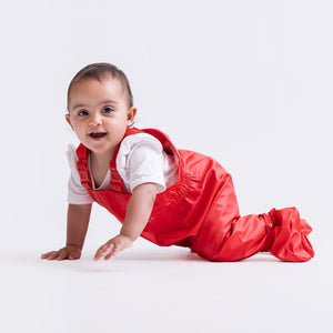 Waterproof BabyBuddy® Rain and Mud Dungarees with Feet (8-16m+)