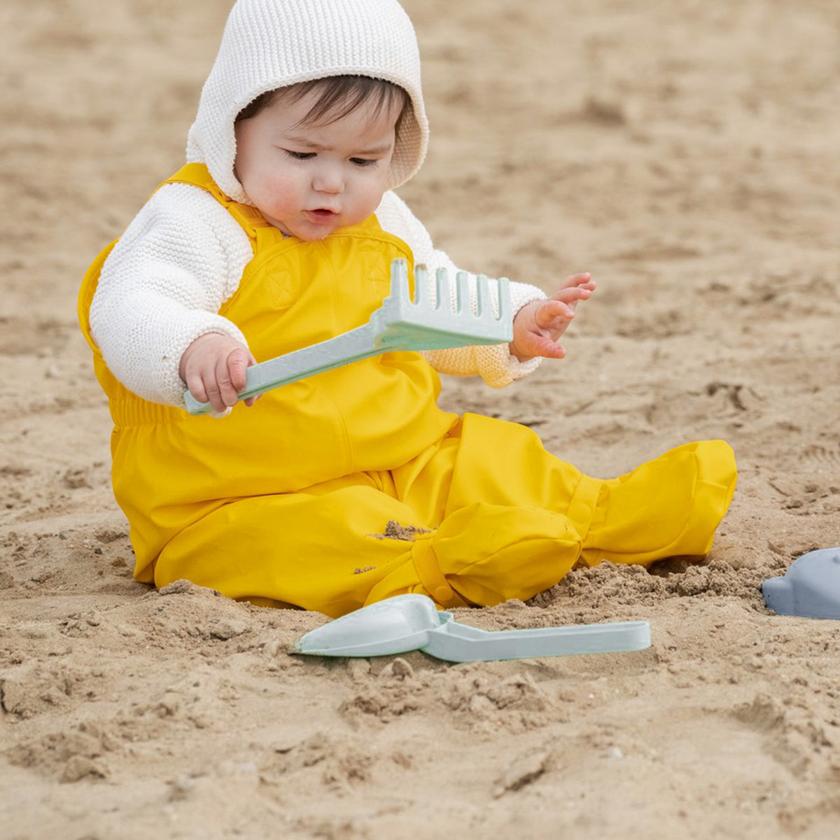 Waterproof BabyBuddy® Rain and Mud Dungarees with Feet (8-16m+)