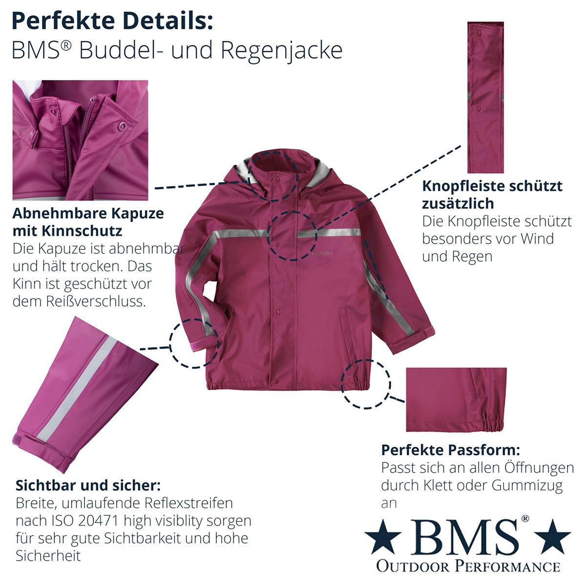 Baby & Toddler Rain Jacket - PFC free SoftSkin® (0-2y)