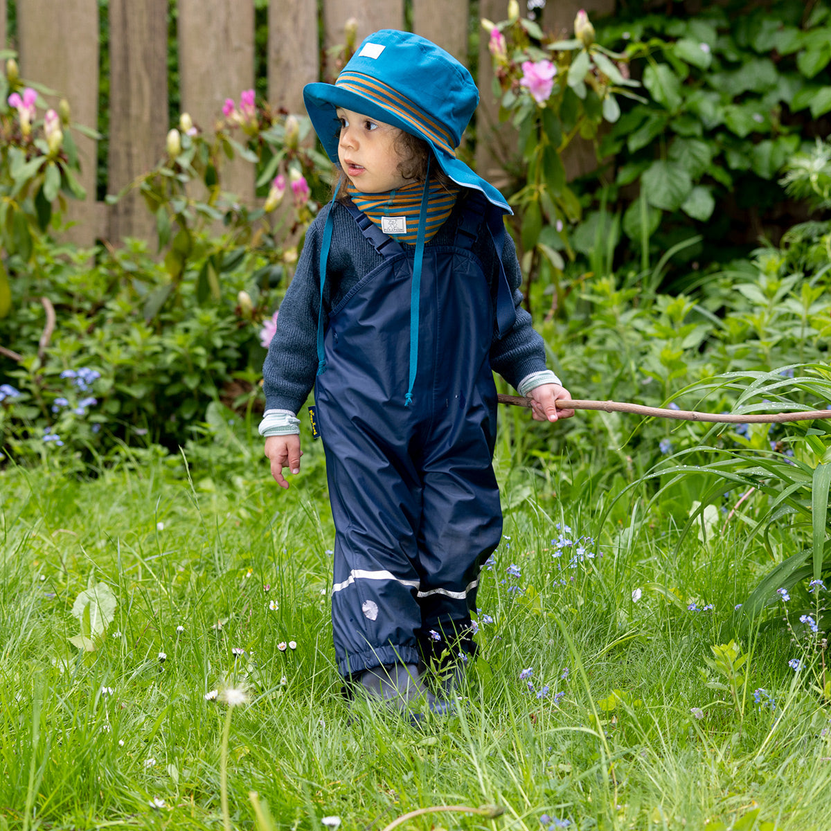 Mud Pants/Rain Dungarees with Bib - PFC free SoftSkin® (9m-6y)