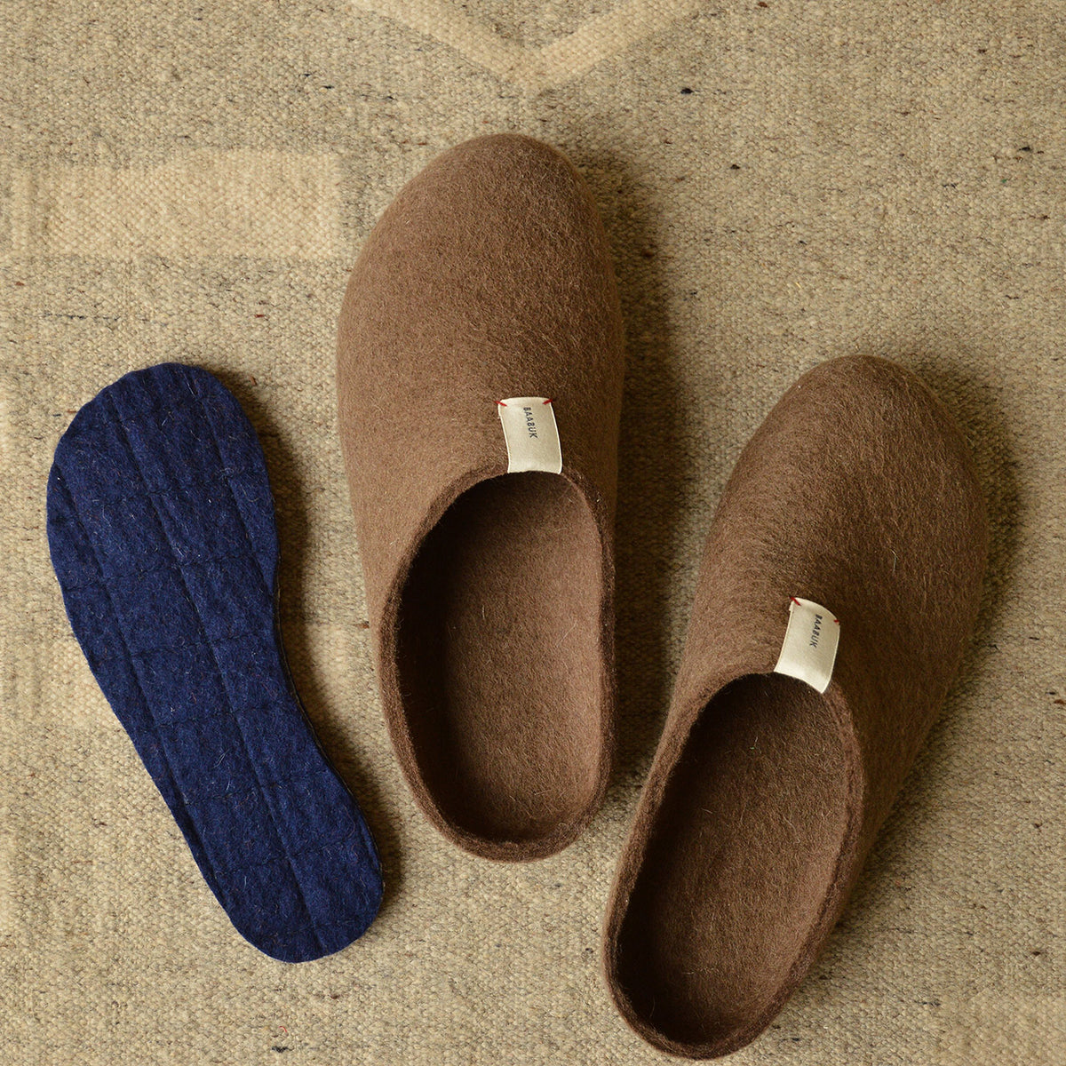 Natural Insoles - 100% Felted Wool (Adults 35-44)