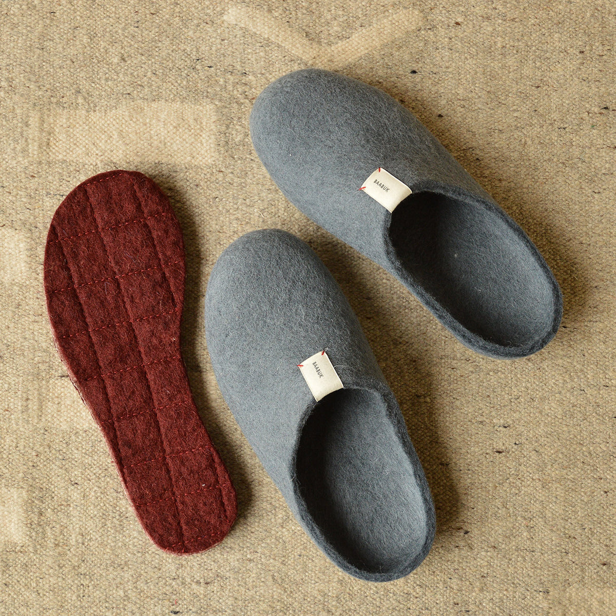 Natural Insoles - 100% Felted Wool (Adults 35-44)