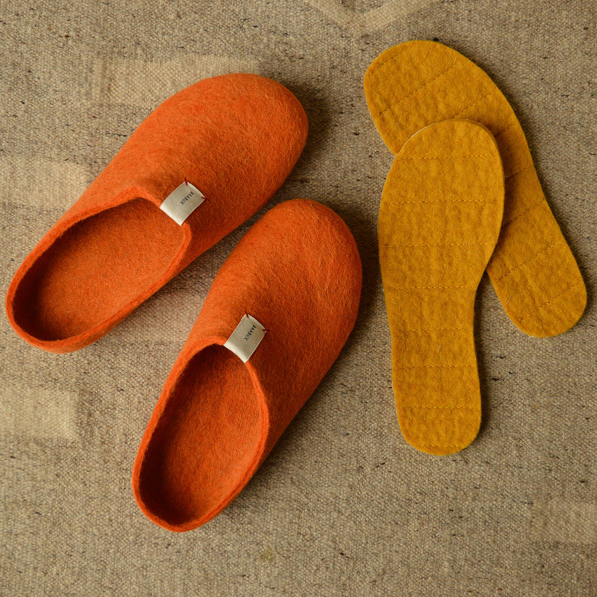 Natural Insoles - 100% Felted Wool (Adults 35-44)