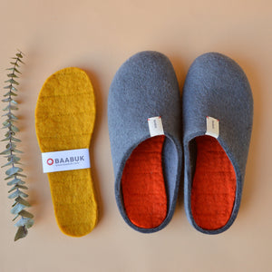 Kanga Slipper - Wool Felt (Adults S M L) *Restocking soon