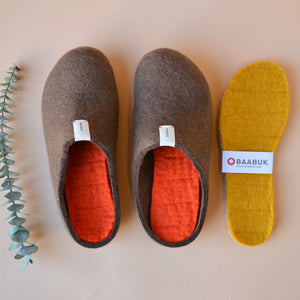 Kanga Slipper - Wool Felt (Adults S M L) *Restocking soon