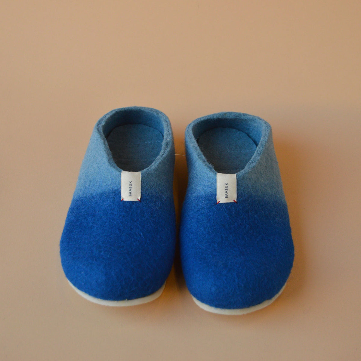 Meli Melo Slippers - Wool Felt - Blue Ombre (Adults 43) *Last One!
