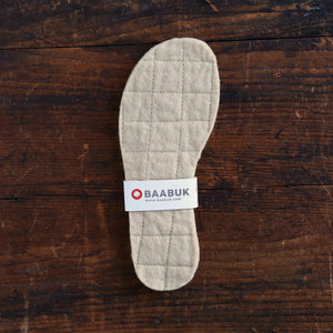 Natural Insoles - 100% Felted Wool (Adults 35-44)