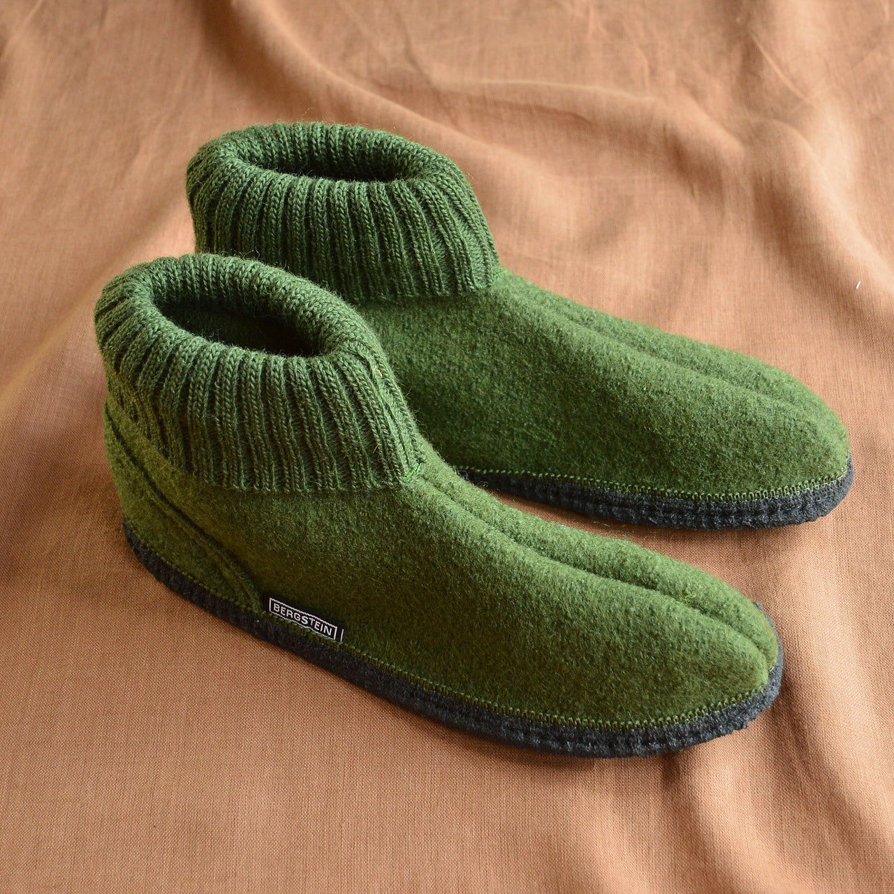 Bergstein Wool Slipper Boots - Forest Green (Adults EU39) - YOU MEND IT!
