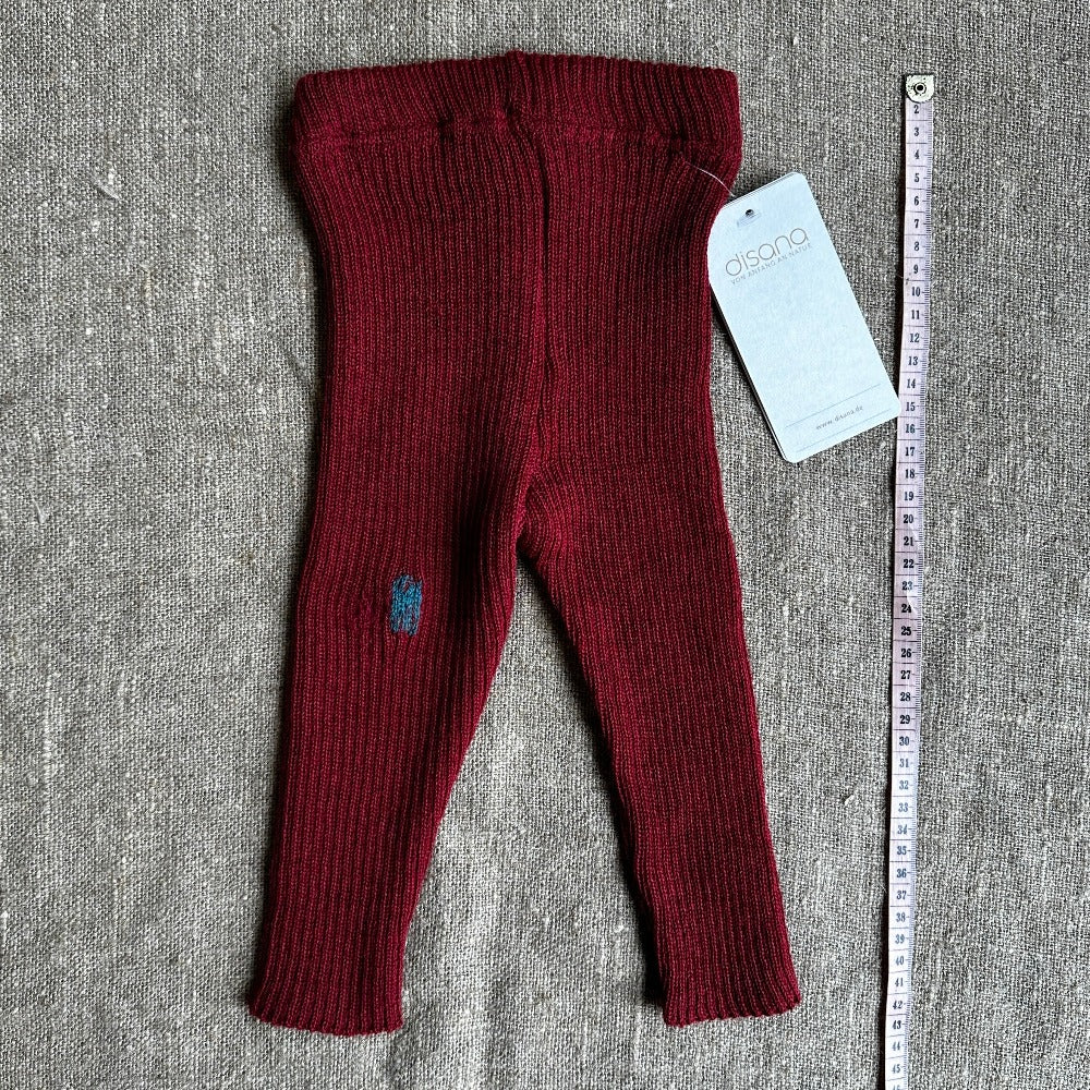 Disana Knitted Rib Leggings/Pants - 100% Merino (3-6m) - MENDED