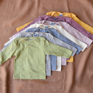 Baby Top Long Sleeve - Organic Cotton/Wool/Silk (0-3y)
