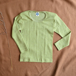 Child's Top Long Sleeve - Organic Cotton/Wool/Silk (1-12 years)