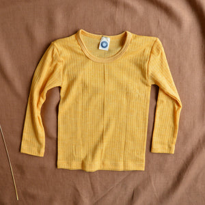 Child's Top Long Sleeve - Organic Cotton/Wool/Silk (1-12 years)