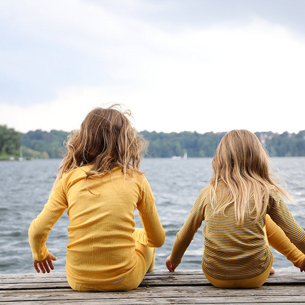 Child's Long Sleeve Top - Organic Cotton/Merino/Silk (1-12 years)