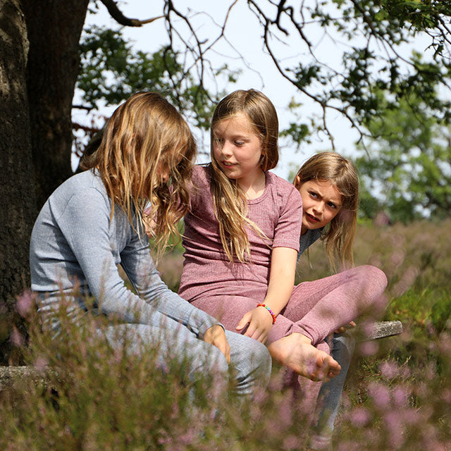 Child's Long Sleeve Top - Organic Cotton/Merino/Silk (1-12 years)