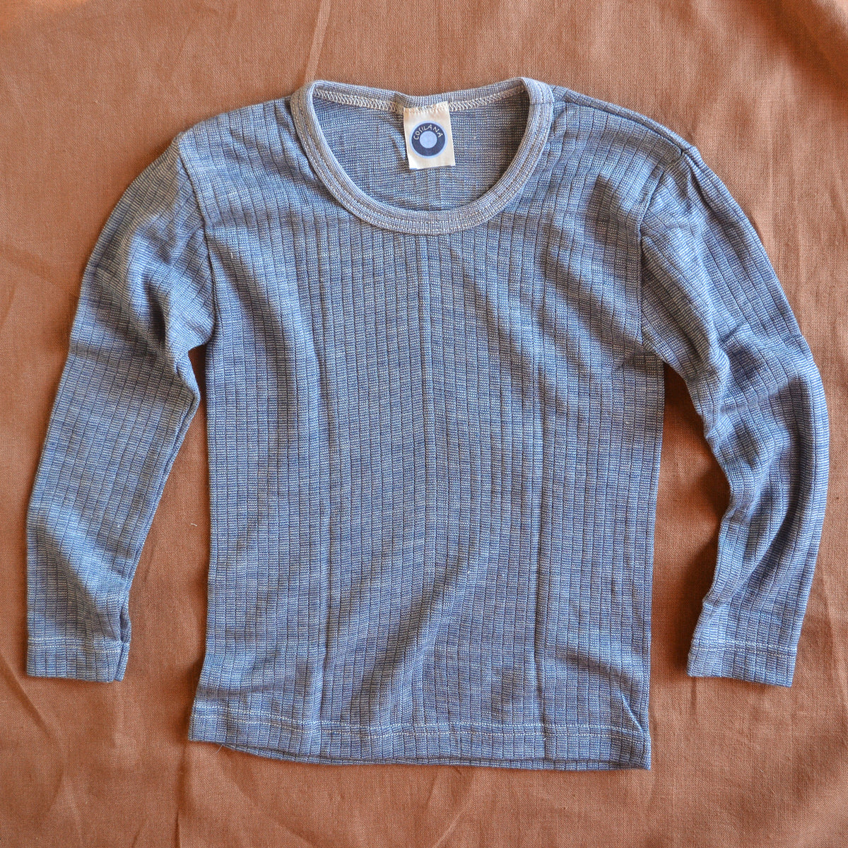 Child's Long Sleeve Top - Organic Cotton/Merino/Silk (1-12 years)