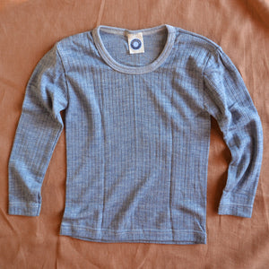 Child's Top Long Sleeve - Organic Cotton/Wool/Silk (1-12 years)