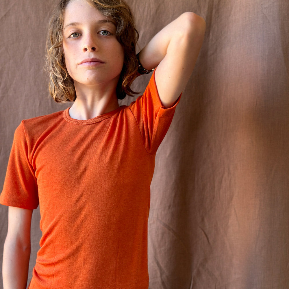 Child's T-Shirt - Organic Merino/Silk (1-12y)