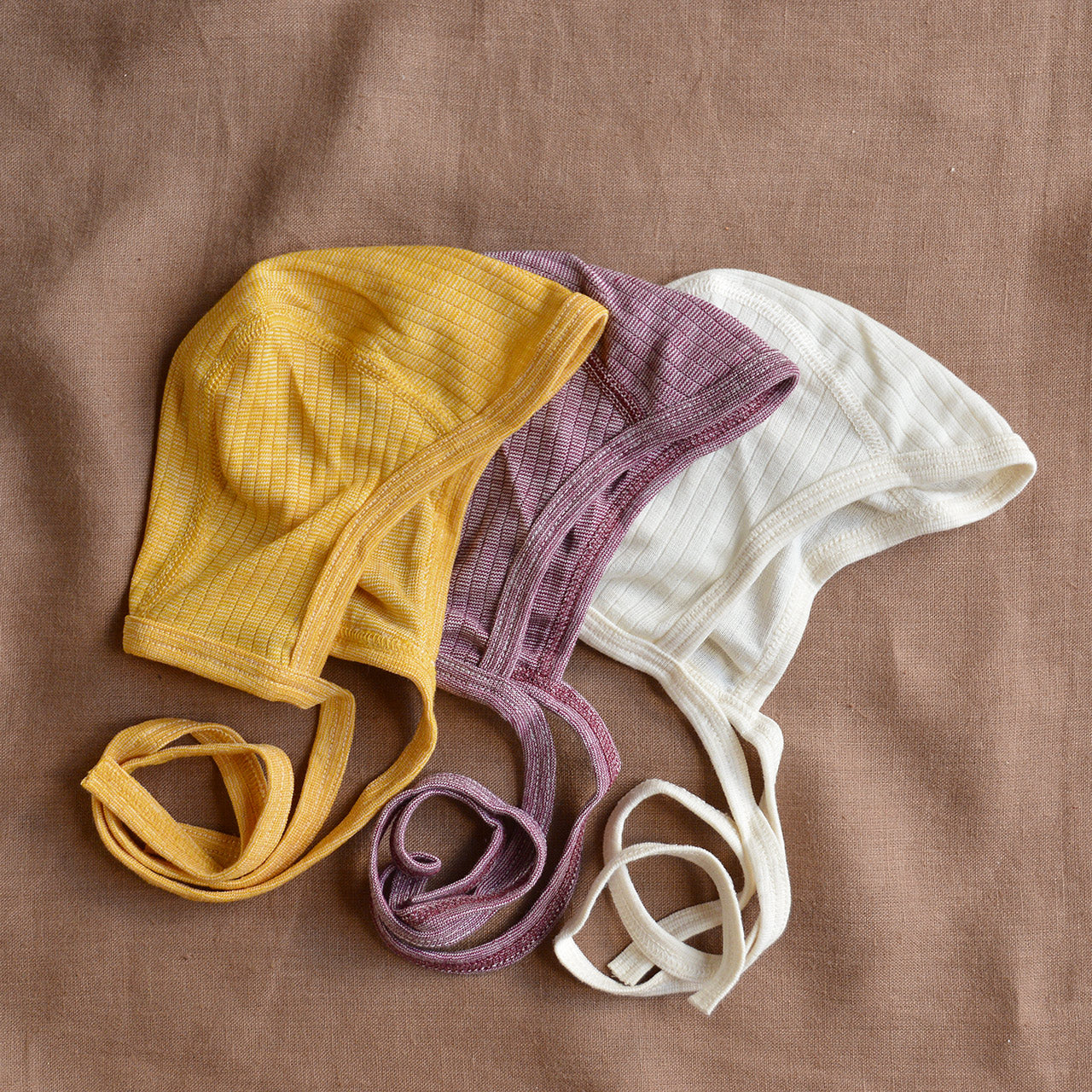 Baby Bonnet - Organic Cotton/Merino/Silk (0-2y)