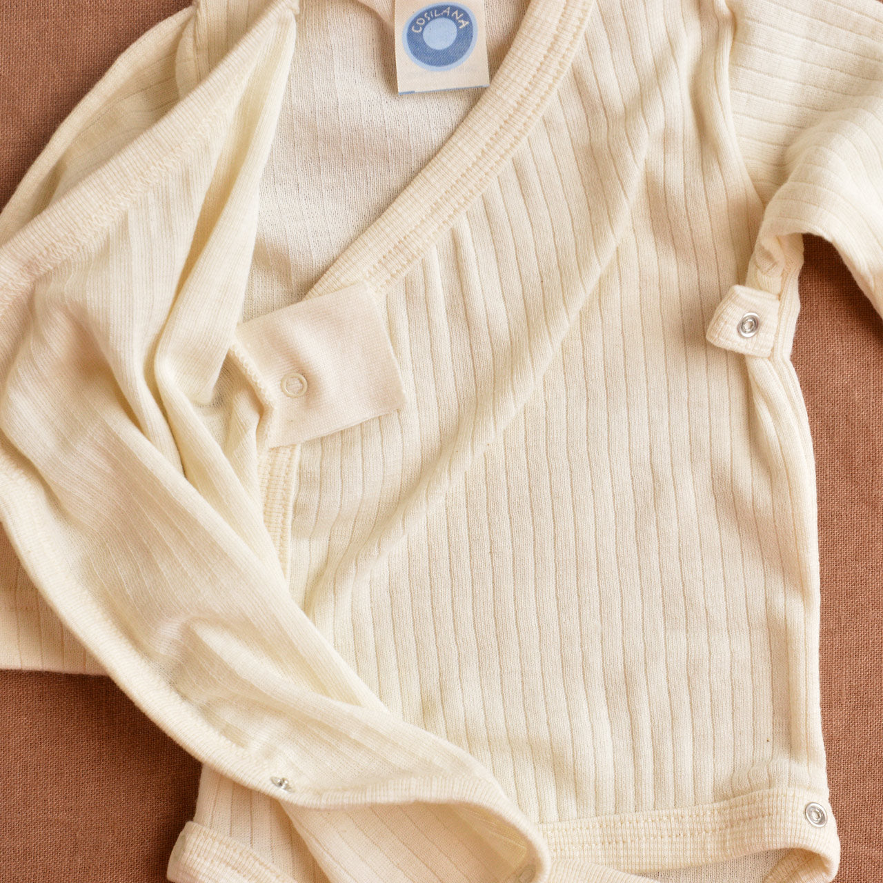 Baby Body Long Sleeve Kimono Wrap - Organic Cotton/Merino/Silk (0-12m)