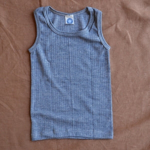 Child's Sleeveless Vest - Organic Cotton/Merino/Silk (1-12y)