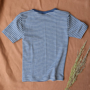 Child's T-Shirt - Organic Merino/Silk - Stripes (1-12y)