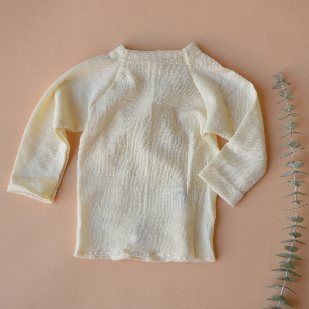 Newborn Long Sleeve Wrap Gown - 100% Organic Merino (0-6m)