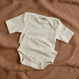 Baby Body Short Sleeve - Organic Cotton/Merino/Silk (0-3y)