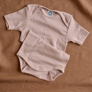 Baby Body Short Sleeve - Organic Cotton/Merino/Silk (0-3y)