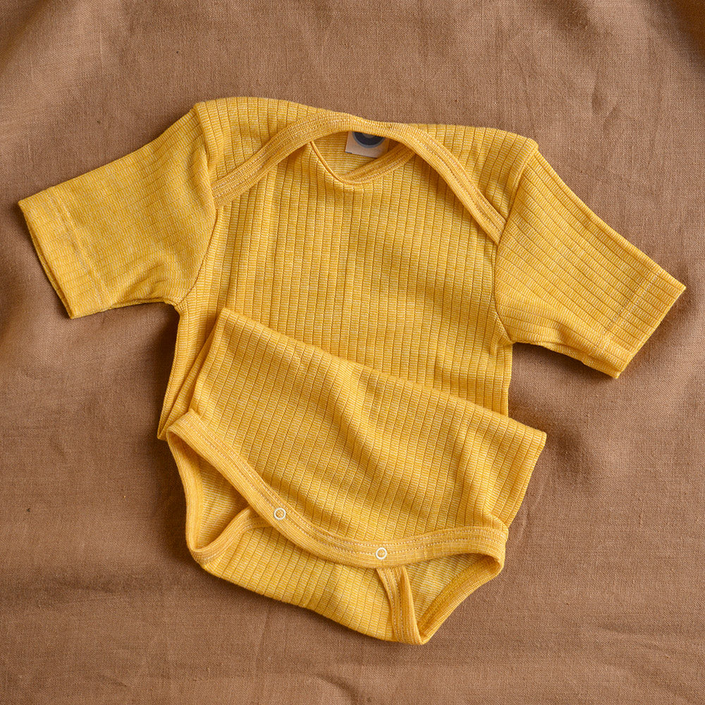 Baby Body Short Sleeve - Organic Cotton/Merino/Silk (0-3y)