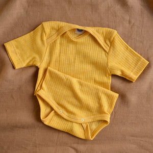 Baby Body Short Sleeve - Organic Cotton/Merino/Silk (0-3y)