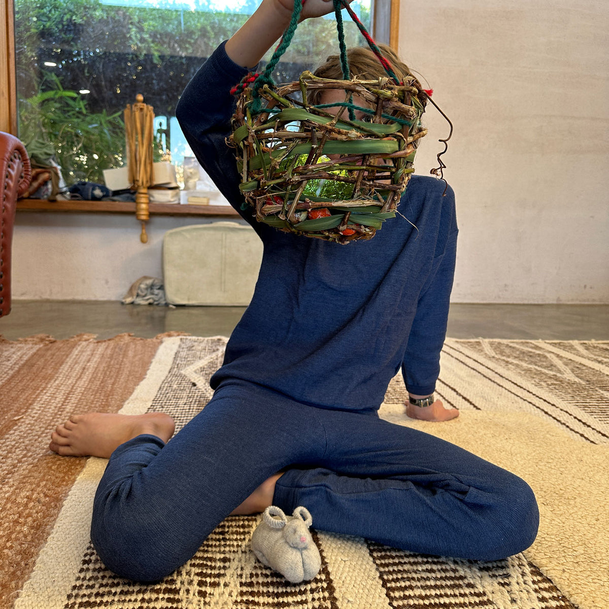 Child's PJ SET - 100% Organic Merino Terry - Natural (1-12y) *Returning 2026