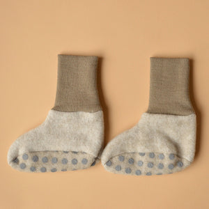 Baby Booties - Organic Wool/Cotton Fleece (0-12m)