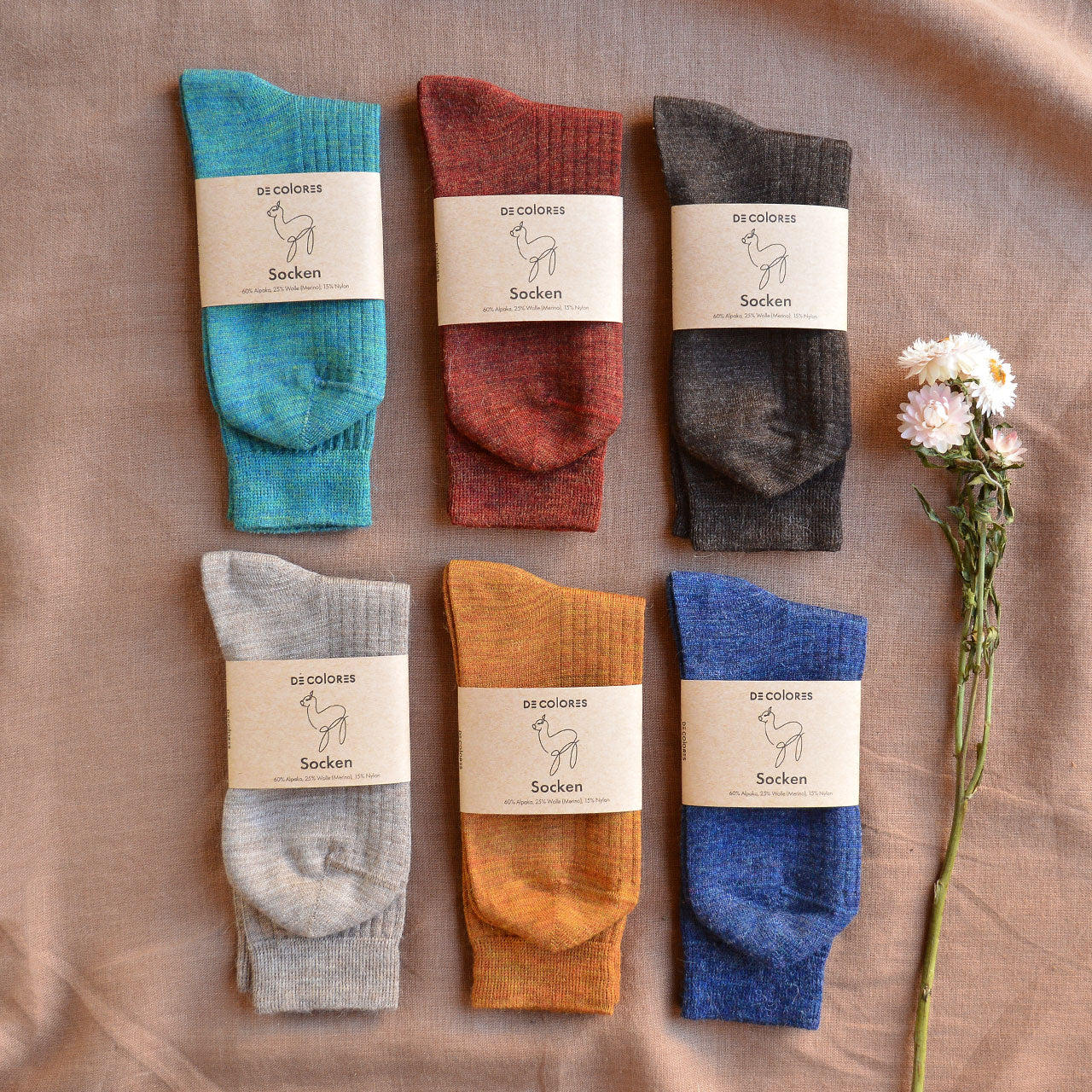 Ribbed Alpaca/Merino Socks (Adults 35-45)