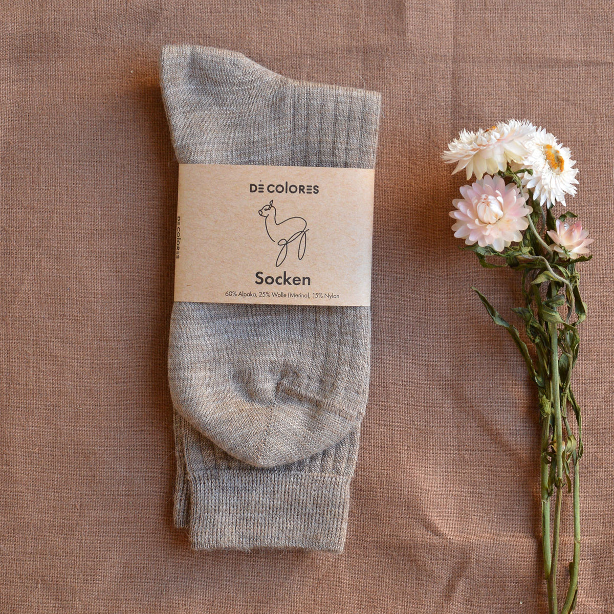 Ribbed Alpaca/Merino Socks (Adults 35-45)