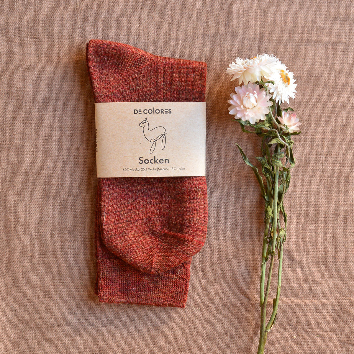 Ribbed Alpaca/Merino Socks (Adults 35-45)