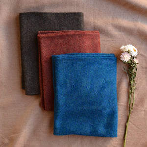Long Rib Scarf - 100% Baby Alpaca (Adults)